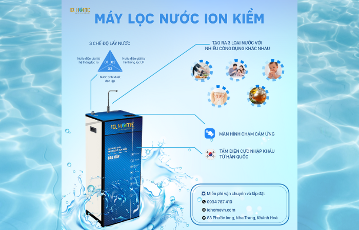 Tại sao nên sử dụng máy lọc nước ion kiềm của IQHOME?