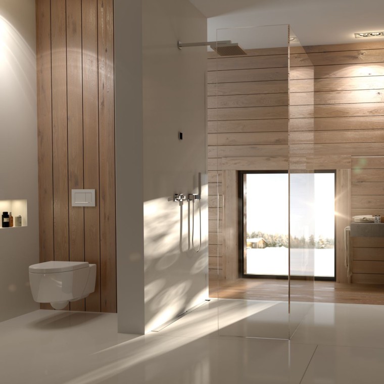 Thiết kế phòng tắm với đồ gỗ